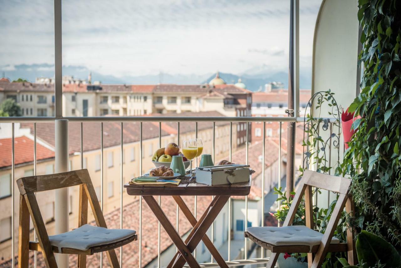 La Balounette - Pittoresco Attico Centrale Con Vista Sui Monti Turin Exterior foto